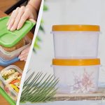 I contenitori di plastica in cucina stanno lentamente e silenziosamente